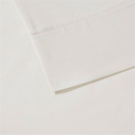 Madison Park Peached Percale Cotton Sheet Set, Ivory - California King MP20-5381